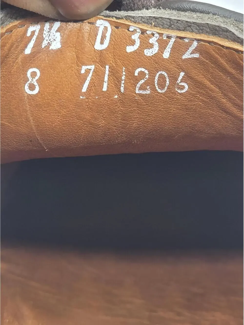 Vtg 2009 Allen Edmonds Tate Suede Cap Toe Derby 7.5 D Taupe Brown USA Box 3372